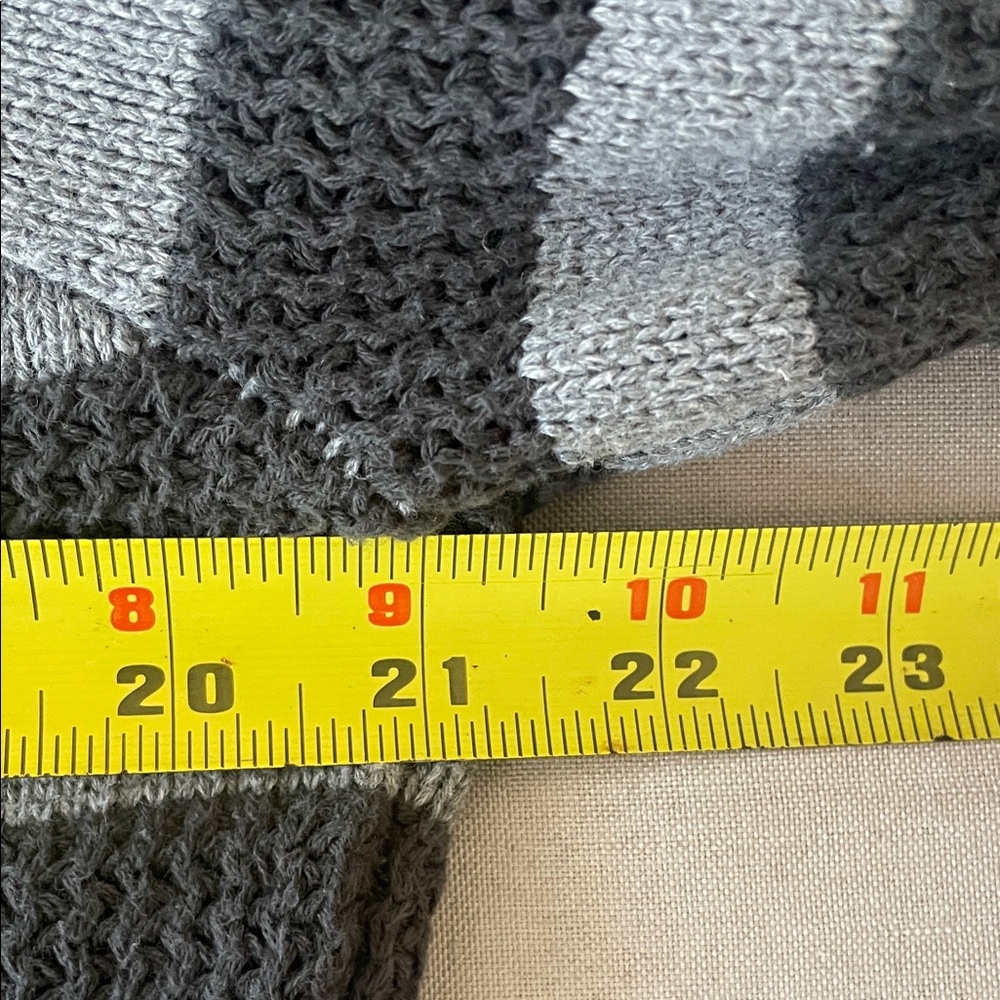 Tahari Men's Gray and Black Striped Zip-Up Sweater - Picture 4 of 5